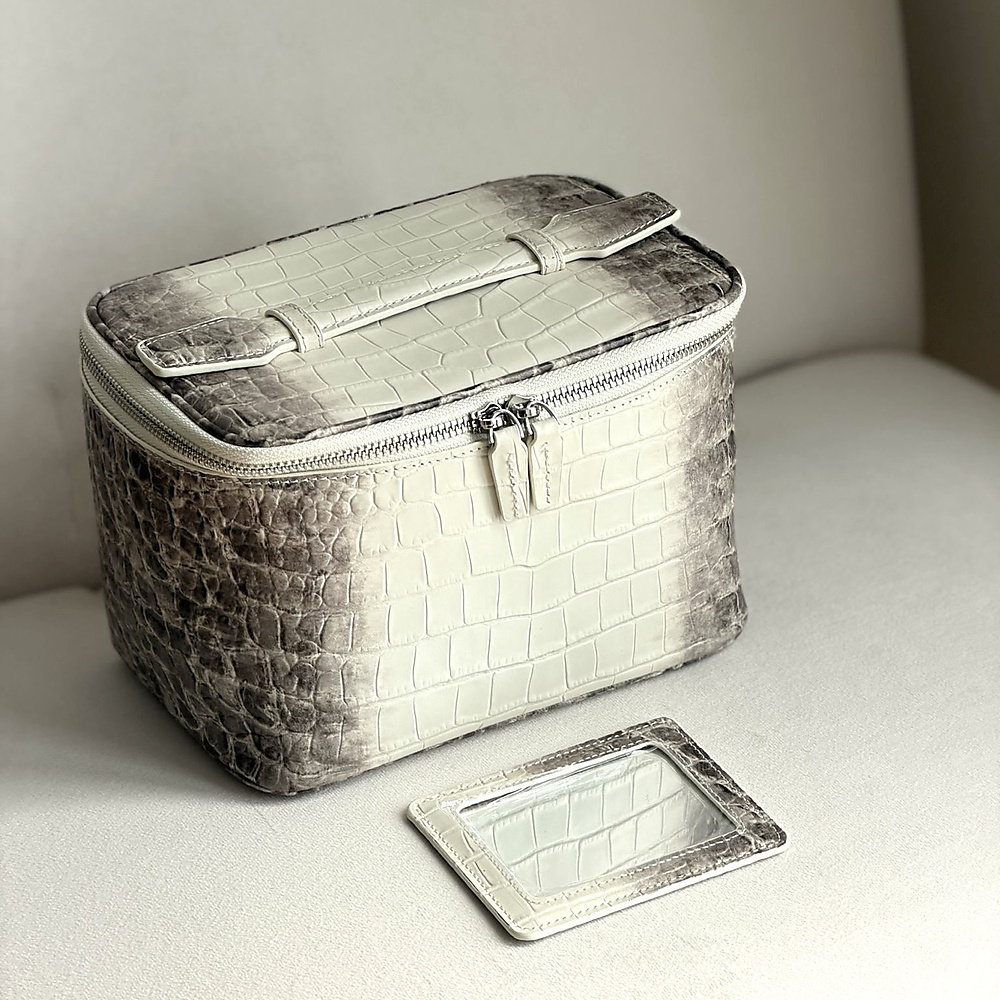 New - Crocodile white bag