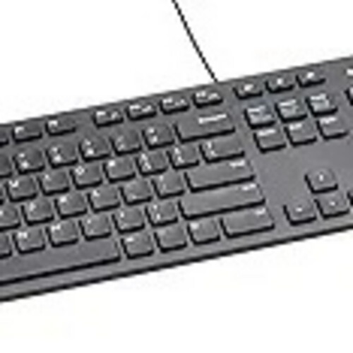 Basics Wired QWERTY Keyboard, Full-Sized, Black