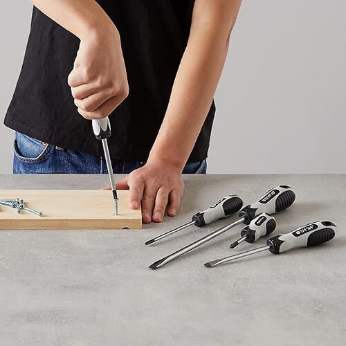 Basics 11-Piece Magnetic Tip Screwdriver Set - Slotted and Phillips