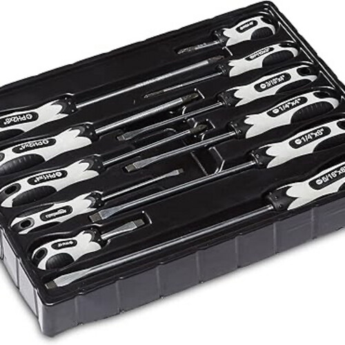 Basics 11-Piece Magnetic Tip Screwdriver Set - Slotted and Phillips