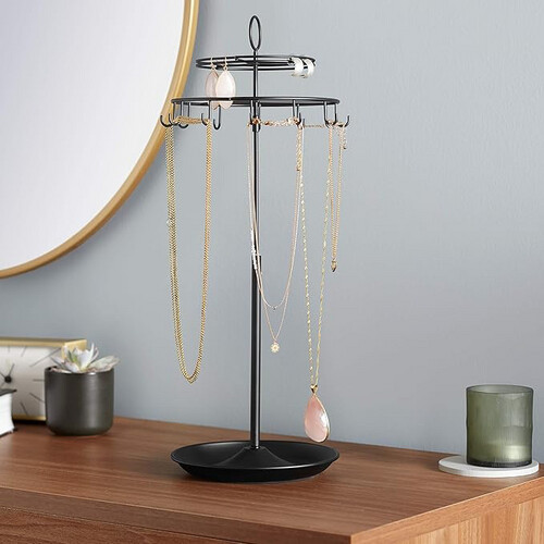 asics Spinning Jewelry Tree Stand - Black