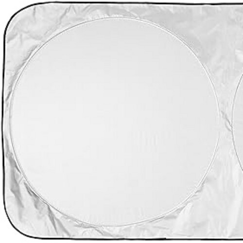 basics Plastic Car Windshield Sun Shade| Large