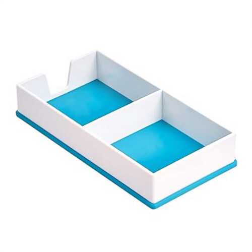 Basics Sticky Note Holder - Blue and White