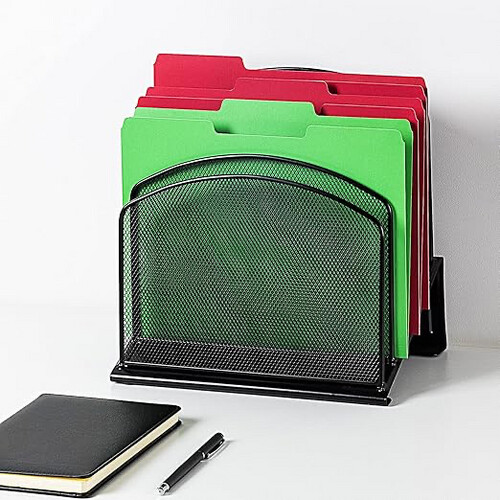 Basics Mesh Five-Slot Sorter