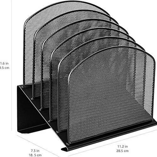 Basics Mesh Five-Slot Sorter