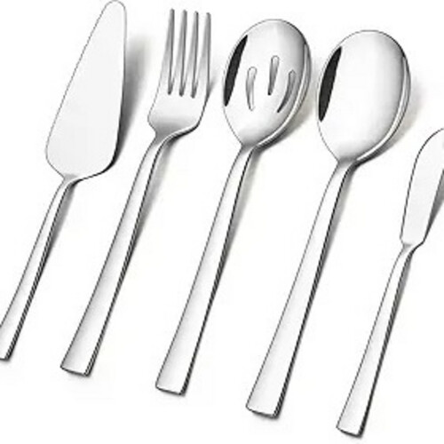 5-Piece Serving Utensils, Stainless Steel