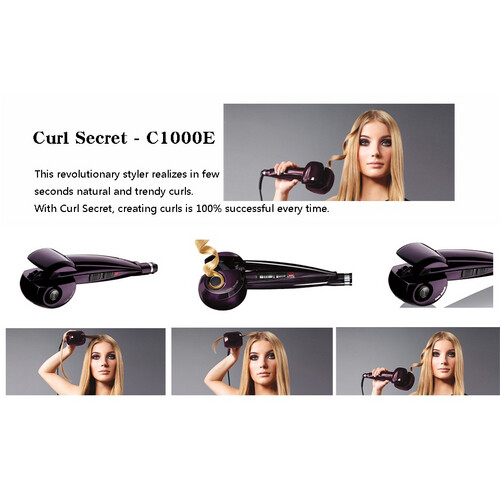 Professional hair curling iron