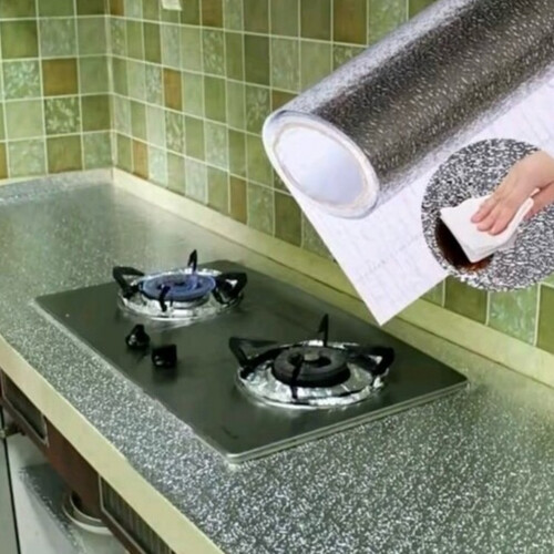 Waterproof and oil-resistant aluminum foil