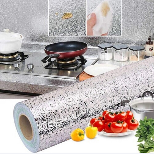 Waterproof and oil-resistant aluminum foil