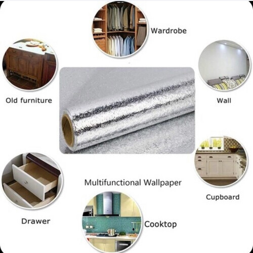 Waterproof and oil-resistant aluminum foil
