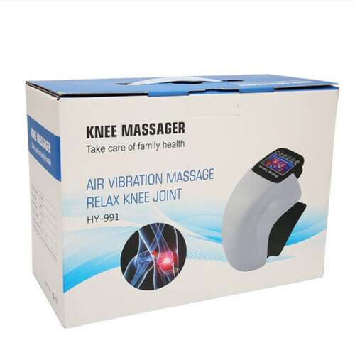 Air vibration and heat knee massager