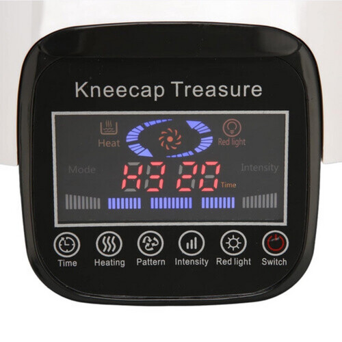 Air vibration and heat knee massager