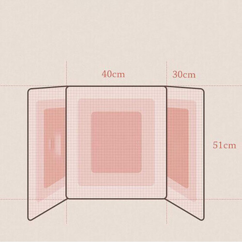 Foldable 3-zone heating leg warmer keeps your legs warm