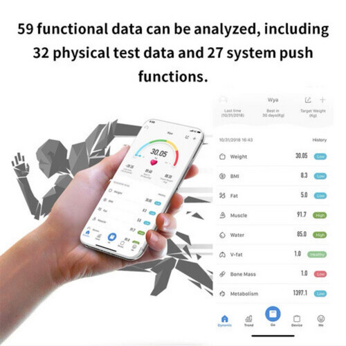 Smart digital scale for measuring body weight