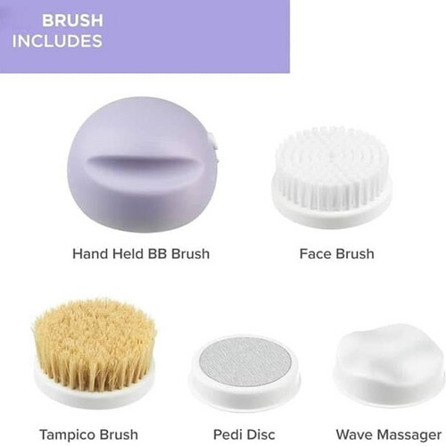 4-in-1 Complete Body Care System Brush Set