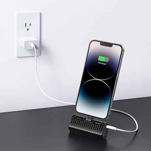 Mini power bank for iPhone, portable charger, 5000 mAh