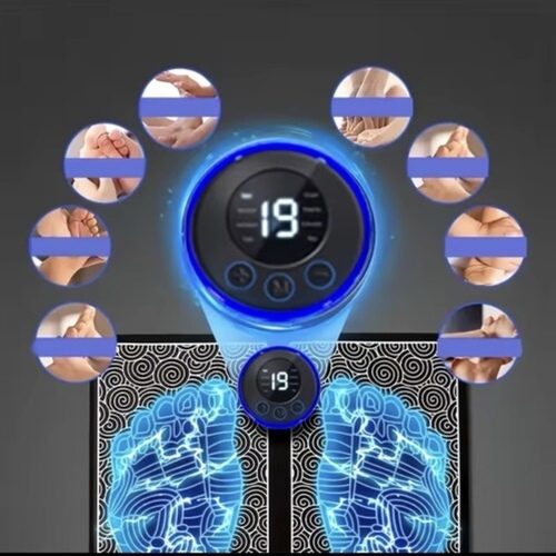 Foot massager with electrical muscle stimulation technology