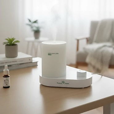 The Pro Deco Pharma GSE Aerodiffuser essential oil diffuser is ideal for home and office use.