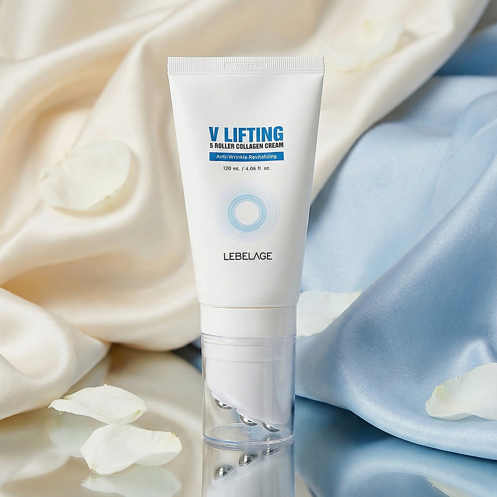LEBELAGE  Collagen-Containing Jawline Shaper V Lifting Cream 5 Roller -h