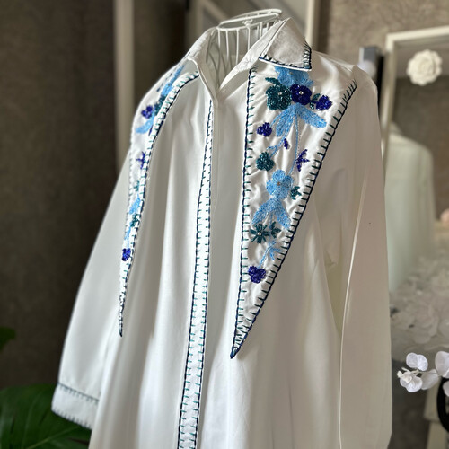 قميص غولة شك ازرق