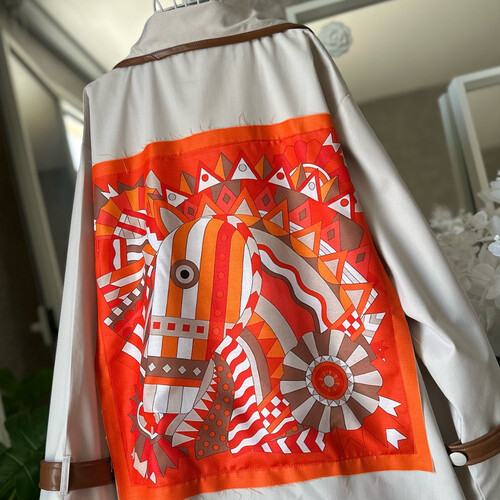 قميص بلوحة خيل فنية تصميم ٢