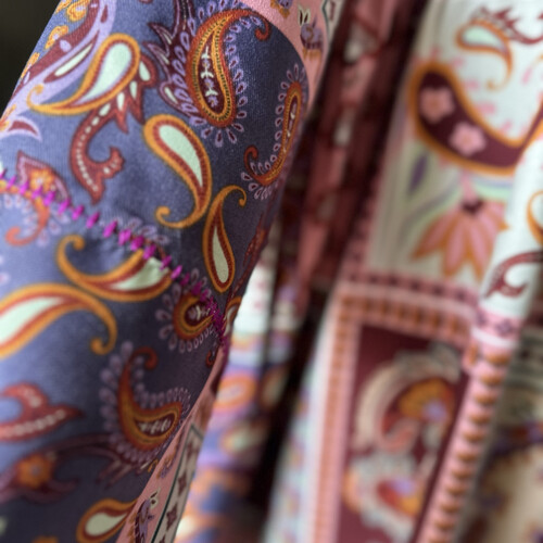 دراعة تقليدية مطرزة-عنابي