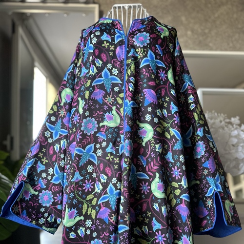 دراعة زاهية صيفية-ازرق