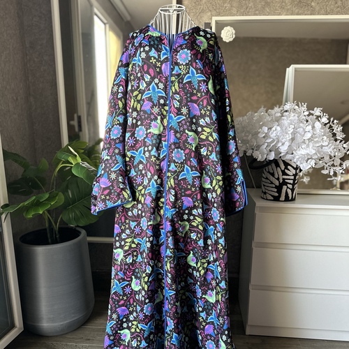 دراعة زاهية صيفية-ازرق