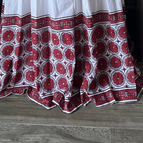 دبل كلوش قطن هندي - احمر