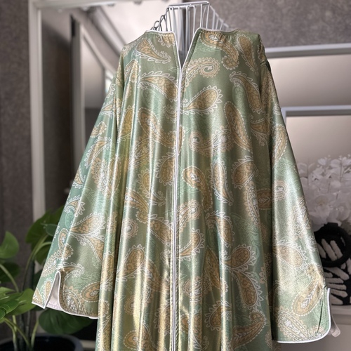 دراعة حرير كرستال-اخضر