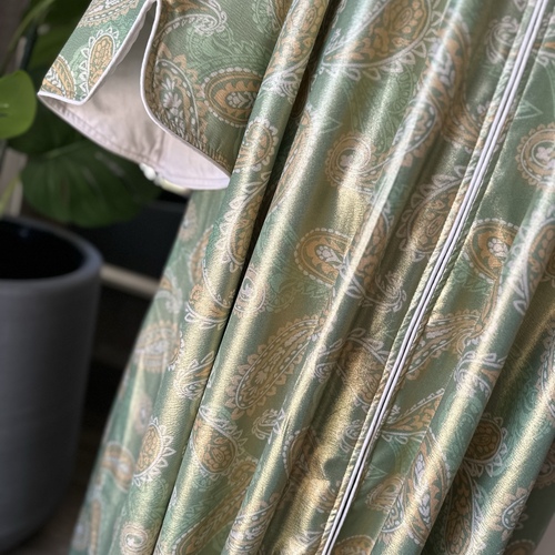 دراعة حرير كرستال-اخضر