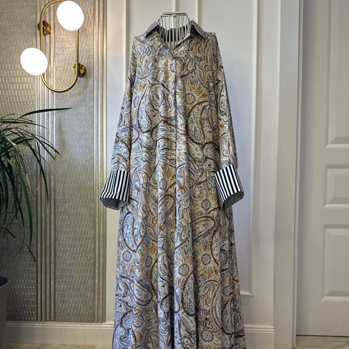 دراعة ستايل قميص ازرق