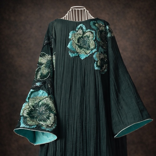 دراعة ورد شك زيتي