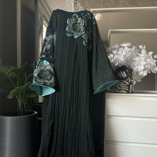 دراعة ورد شك زيتي