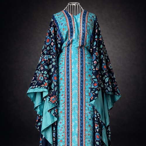 دراعة بحزام داخلي-تركواز