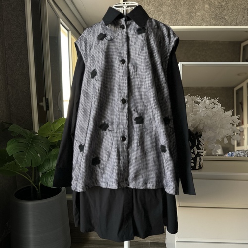 قطعتين قميص وفزست-اسود