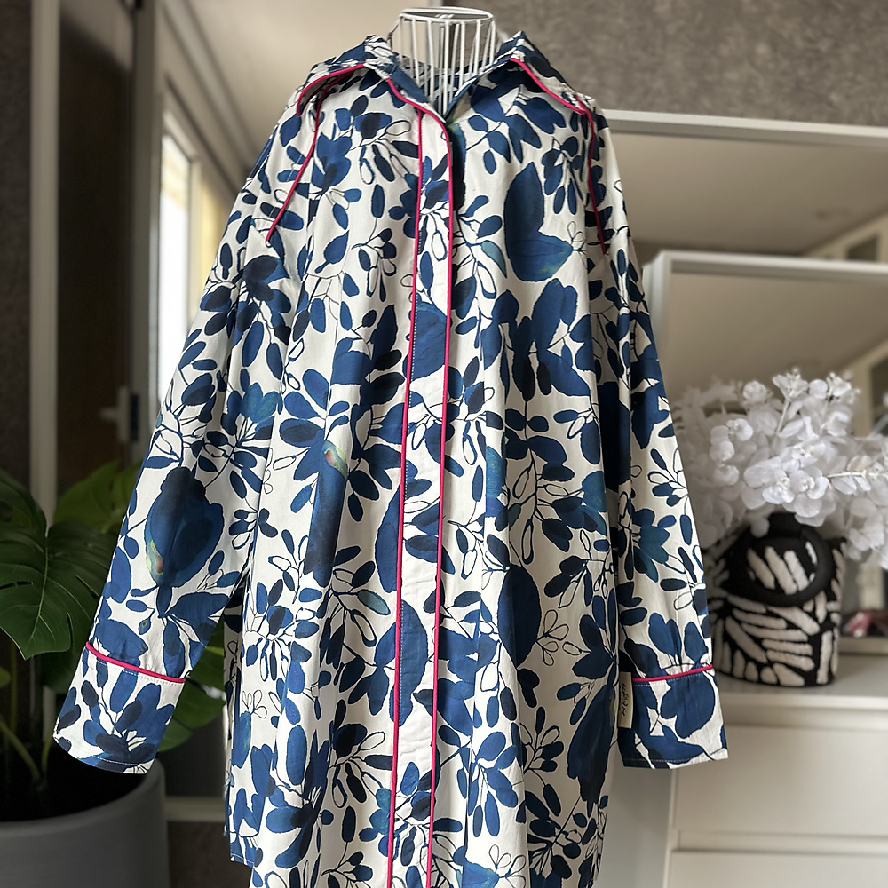 قميص قطن اسباني كحلي