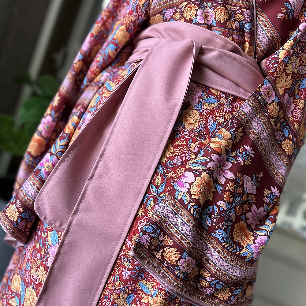 كيمونو بيبي بنك وعنابي