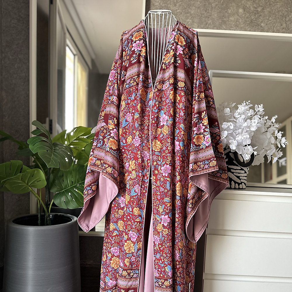 كيمونو بيبي بنك وعنابي