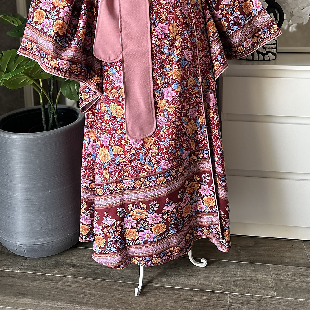 كيمونو بيبي بنك وعنابي