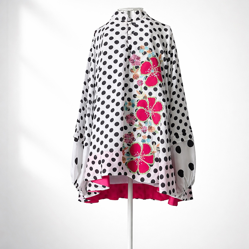 قميص قطن منقط مطرز