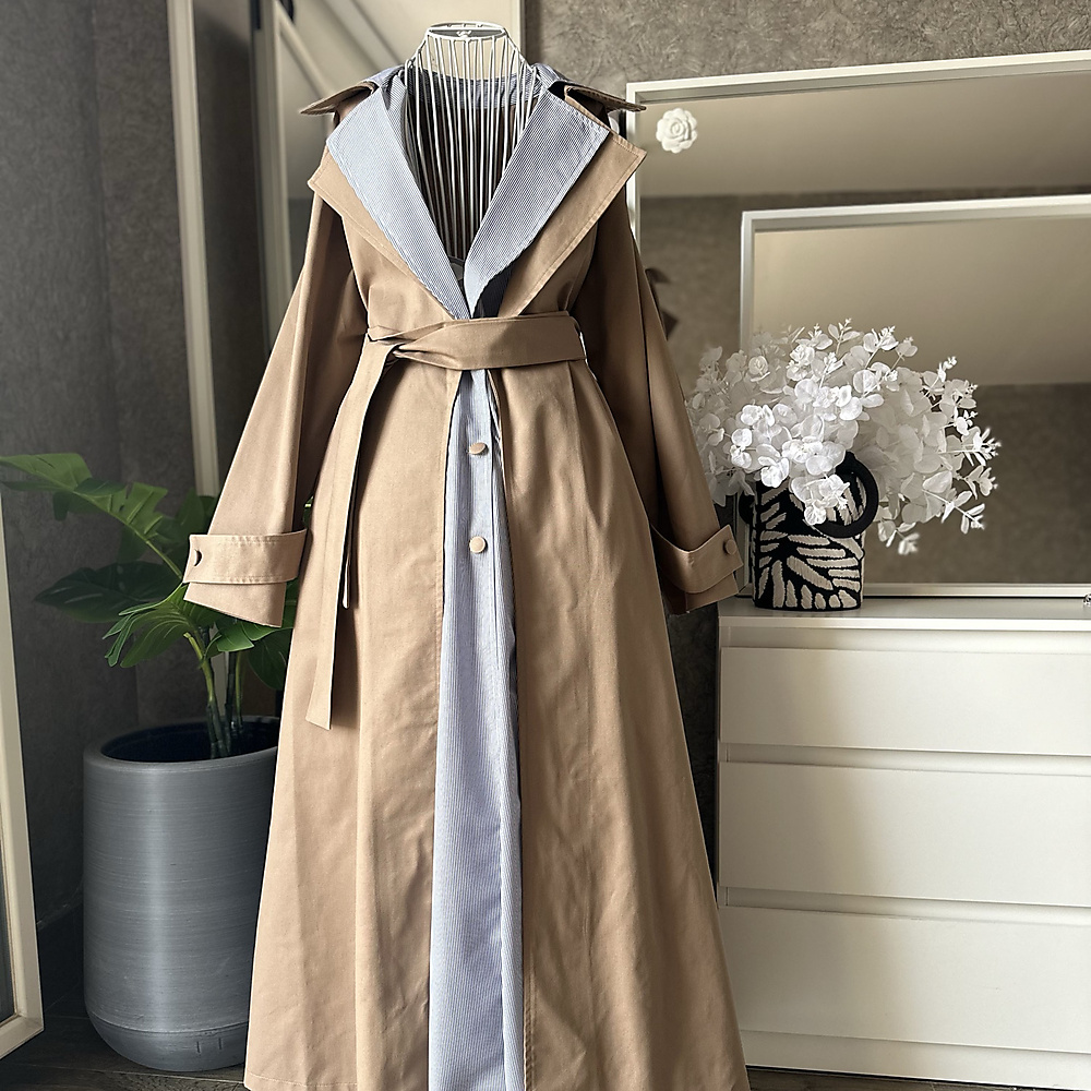 ترنش كوت كامل-لون كامل