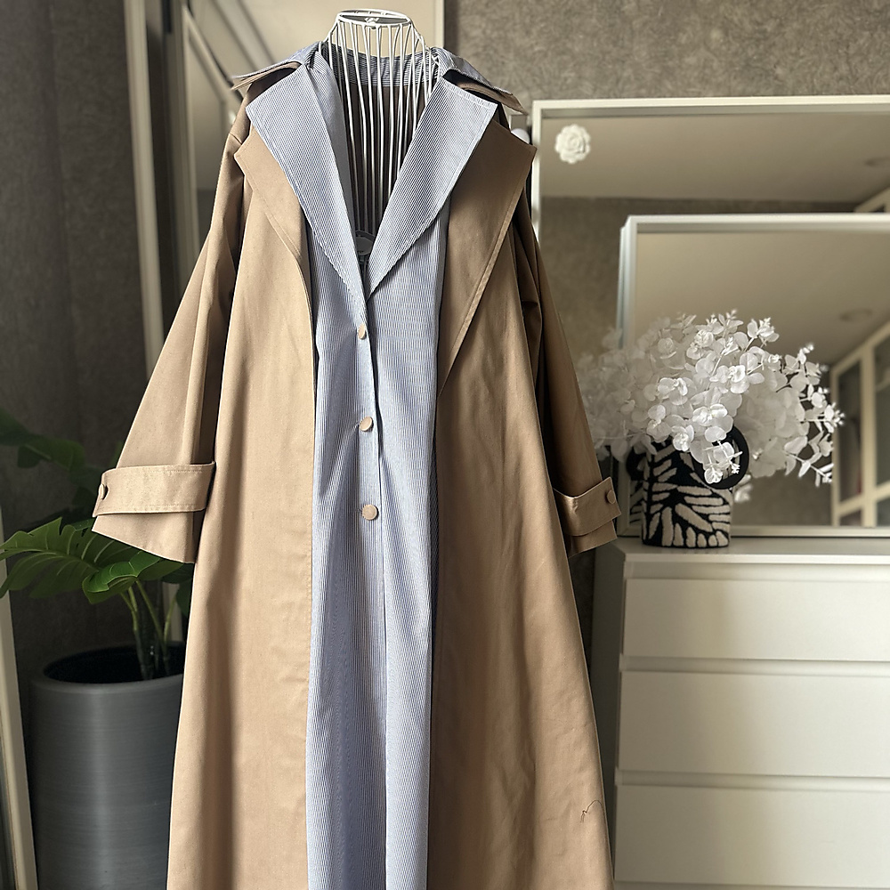 ترنش كوت كامل-لون كامل