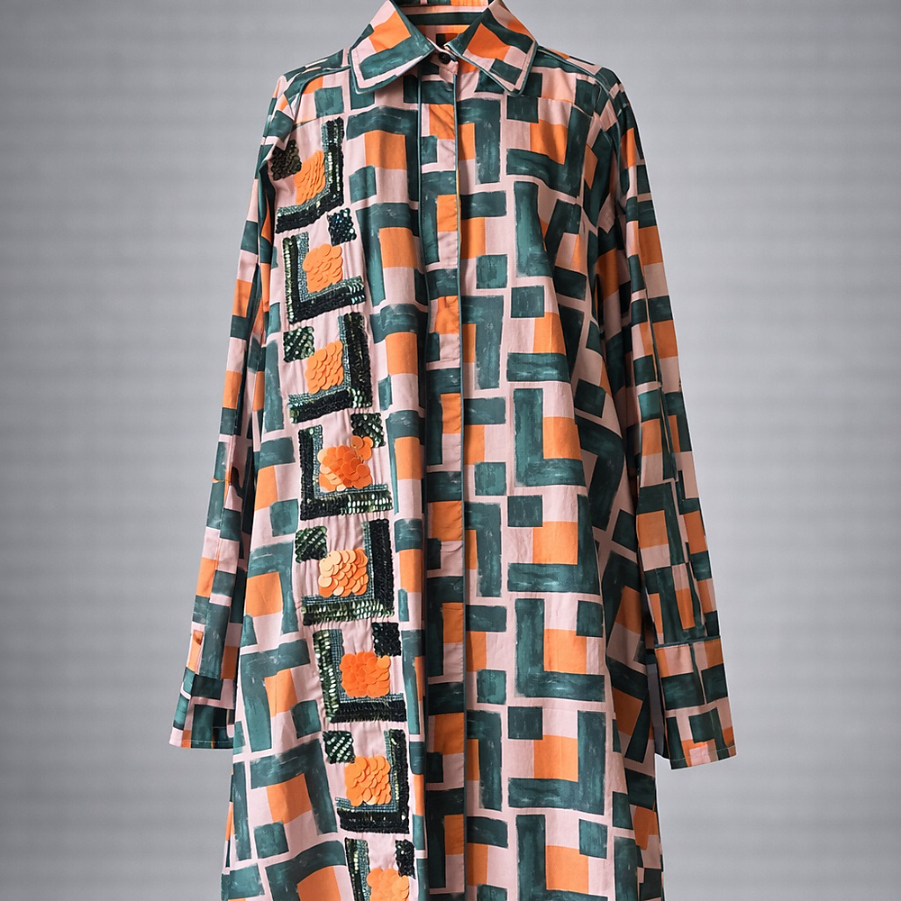 قميص شك صيفي وردي اورنج