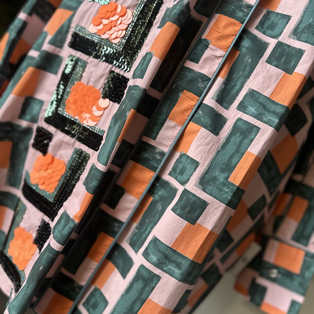 قميص شك صيفي وردي اورنج