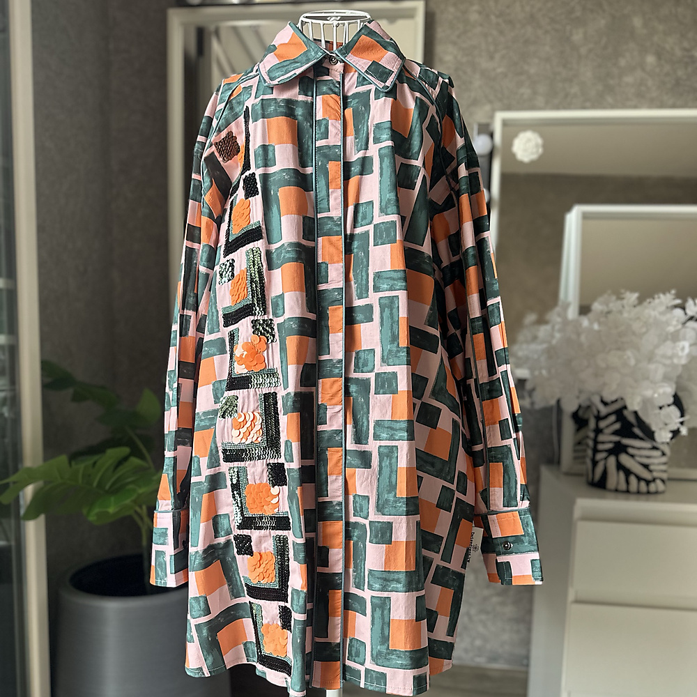 قميص شك صيفي وردي اورنج