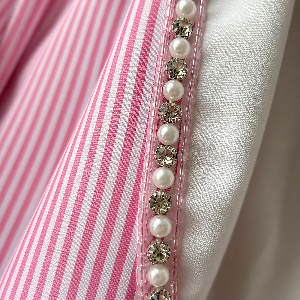 wide necklace pink