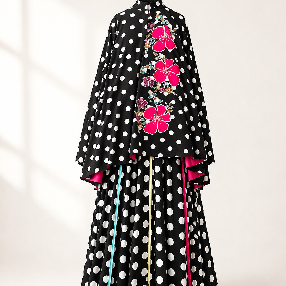 polka set black