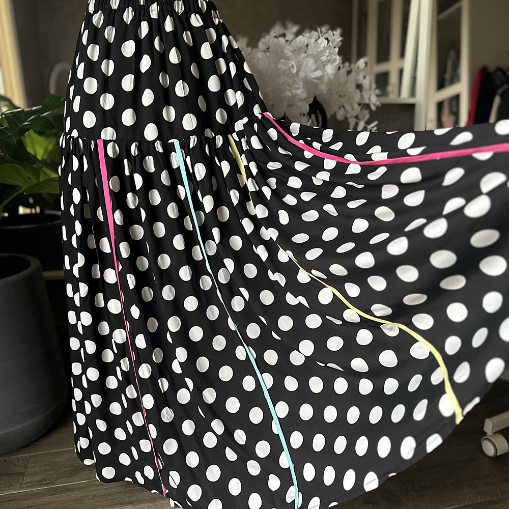 polka set black