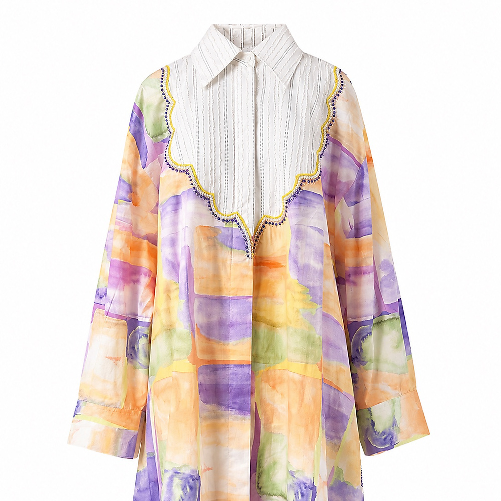collar lining shak-yellow purple
